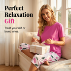 Arenzza women's comfortable pajama set with soft, airy fabric, ideal for warm nights, featuring a relaxed fit and stylish design.