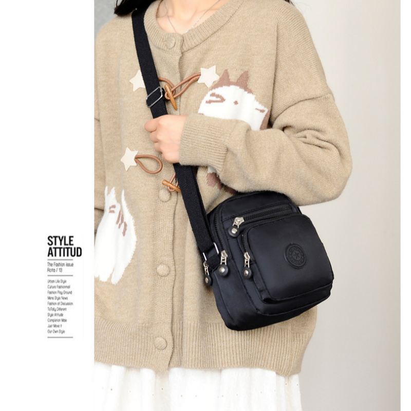 Aarenza lightweight fashion bag with multiple pockets, shown in a stylish design ideal for accessories and everyday use.