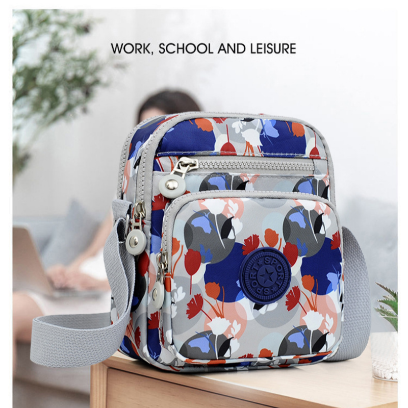 A stylish lightweight Arenzza bag with multiple pockets, featuring a modern design perfect for everyday accessories.