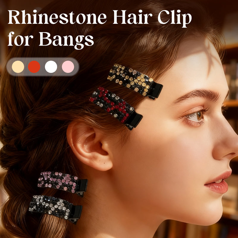 Arenzza rhinestone hair clip for bangs, sparkling accessory with rhinestones, ideal for styling and adding shine to hair.