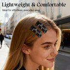 Arenzza rhinestone hair clip for bangs, sparkling accessory with rhinestones, designed to hold hair stylishly.