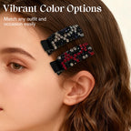 Arenzza rhinestone hair clip for bangs with sparkling rhinestones, stylish accessory for hair styling and fashion.