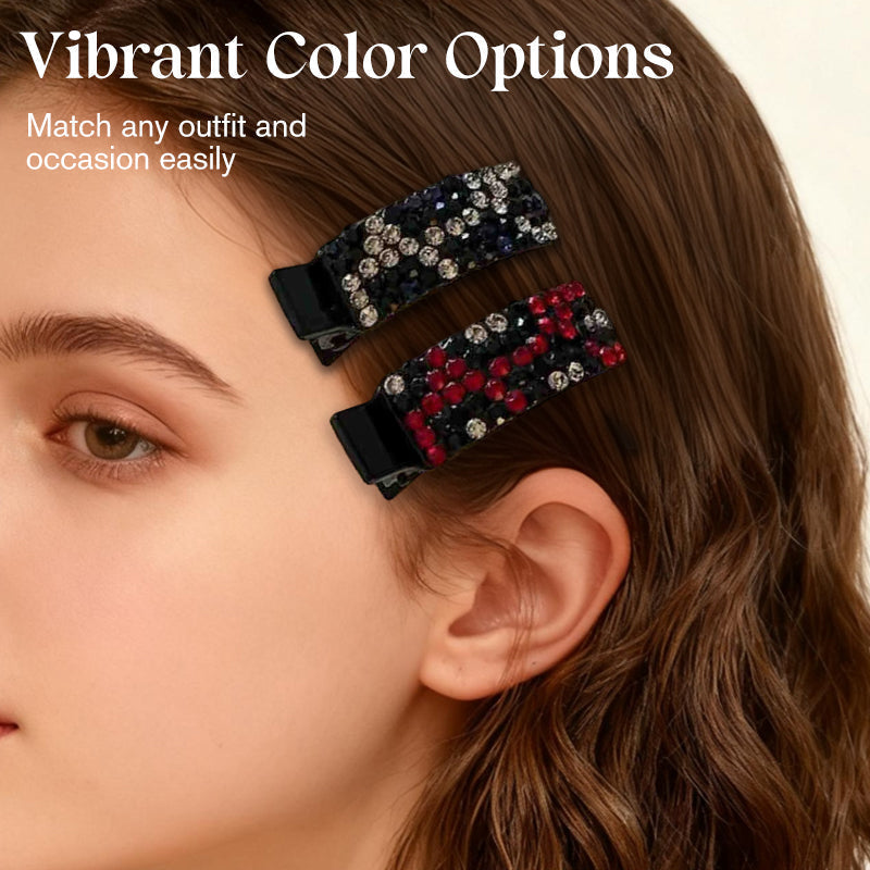 Arenzza rhinestone hair clip for bangs with sparkling rhinestones, stylish accessory for hair styling and fashion.