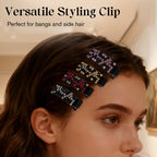 Arenzza rhinestone hair clip for bangs with sparkling stones, perfect for adding a touch of elegance to hairstyles.