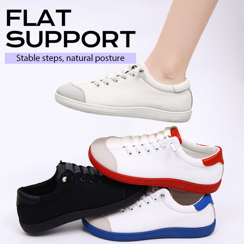 Women's wide toe casual sneakers by Arenzza featuring comfortable design and stylish appearance, shown on a plain background.