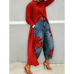 Aarenza women's long sleeve button-down maxi shirt dress in a stylish, flowing fabric, shown with a relaxed fit and classic collar.