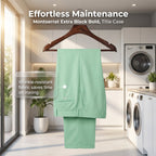 A men's striped shirt and matching pants 2-piece clothing set by Arenzza, displayed on a hanger against a neutral background.