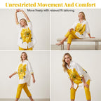 A women's floral print 2-piece clothing set by Arenzza, featuring a matching top and skirt with colorful floral patterns.