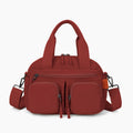 A stylish Arenzza water-resistant crossbody bag with a sleek design, featuring a front zipper pocket and adjustable strap.
