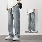 Men's loose straight jeans by Arenzza, shown in classic denim with a relaxed fit and straight leg style.
