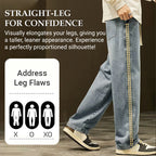 A pair of men's loose straight jeans by Arenzza, shown hanging, featuring classic denim fabric and relaxed fit for casual wear.