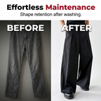 A pair of Arenzza men's classic fit wide-leg suit trousers in breathable fabric, tailored for formal events and work occasions.