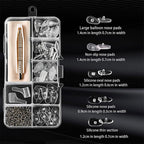Arenzza eyeglass nose pad repair kit with replacement nose pads and tools for easy glasses repair and comfort.