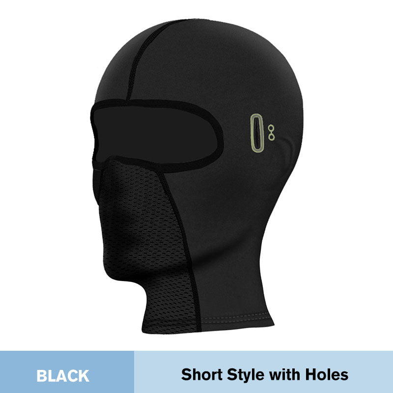 Aarenza windproof full face mask with UPF 50+ and quick-dry fabric, designed for cycling and motorcycling protection.