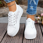 Arenzza women's breathable mesh platform sneakers with chunky soles and sporty design, perfect for casual and athletic wear.