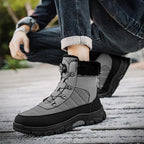 A pair of Arenzza men's cozy boots with soft faux fur lining, featuring a warm and comfortable footwear style.