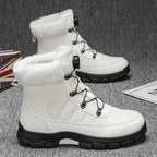 A pair of men's cozy Arenzza boots with soft faux fur lining and durable outer material, perfect for cold weather.