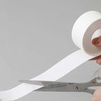 Aarenza invisible disposable collar and cuff sweat liners shown on a white fabric clothing item, designed for comfort and protection.