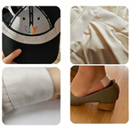 Aarenza invisible disposable collar and cuff sweat liners, soft fabric clothing accessories designed to protect clothing from sweat.