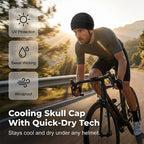 Arenzza breathable sports skull cap, moisture-wicking helmet liner, stretch fit for cycling and running activities.