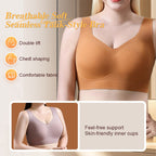 Aarenza breathable soft seamless tank-style bra in light fabric, showing its smooth, comfortable fit and minimal design.