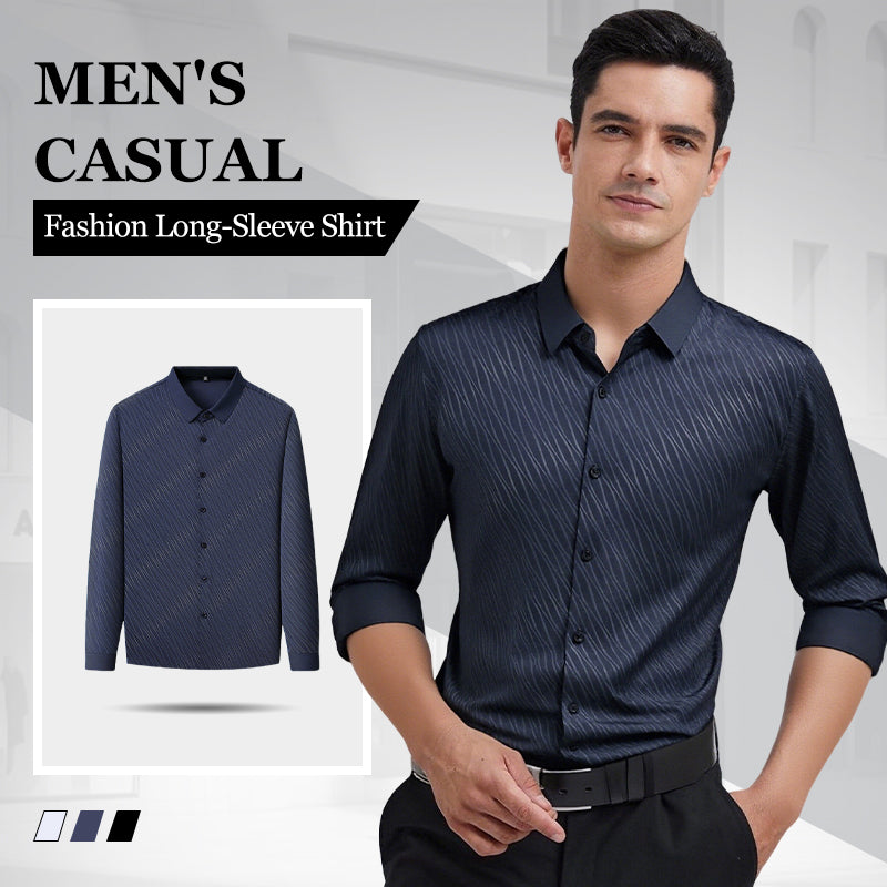 Men's casual long-sleeve shirt by Arenzza, featuring a relaxed fit and stylish design, perfect for everyday wear.