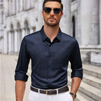 Men's casual long-sleeve shirt by Arenzza, in a relaxed fit, shown in a neutral color with button-down front and collar details.