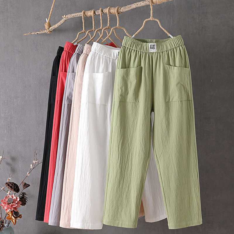 A pair of women's loose pants by Arenzza, shown in a relaxed fit with a comfortable, casual style for summer wear.