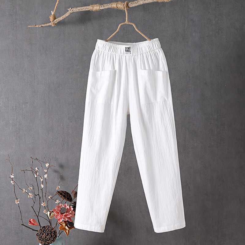 A pair of women's loose pants from Arenzza, featuring a relaxed fit and lightweight fabric, ideal for summer wear.