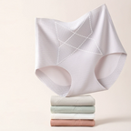 A pair of women's breathable high-waisted shaping briefs by Arenzza, shown in a neutral color, designed for comfort and tummy control.