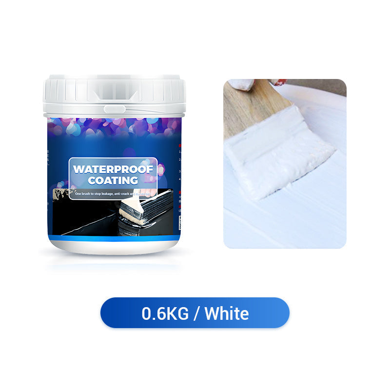 White 0.6kg bottle of Arenzza waterproof polyurethane coating for clothing and accessories, showing the product container and label.