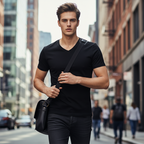 A white Classic V-Neck Cotton Short Sleeve T-Shirt by Arenzza, laid flat showing the smooth fabric and V-neck design.