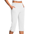 A pair of black Arenzza elegant tummy control yoga pants with a high waistband and sleek, fitted design for active wear.