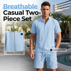Men's breathable casual two-piece set by Arenzza, featuring comfortable fabric and relaxed fit, suitable for everyday wear.