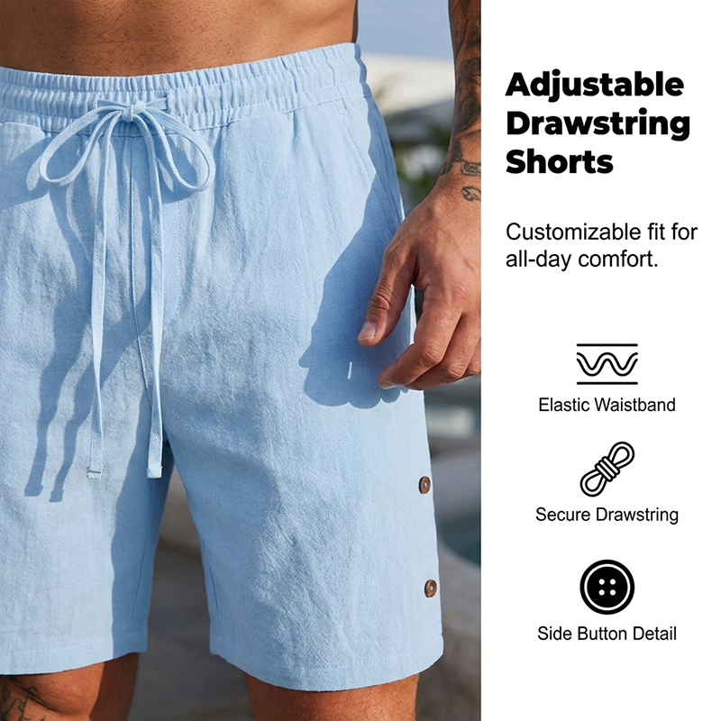 Men's breathable casual two-piece set by Arenzza, featuring lightweight fabric and comfortable fit for everyday wear.