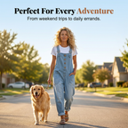 A woman wearing Arenzza casual baggy denim overalls with pockets, showcasing relaxed fit and stylish design.