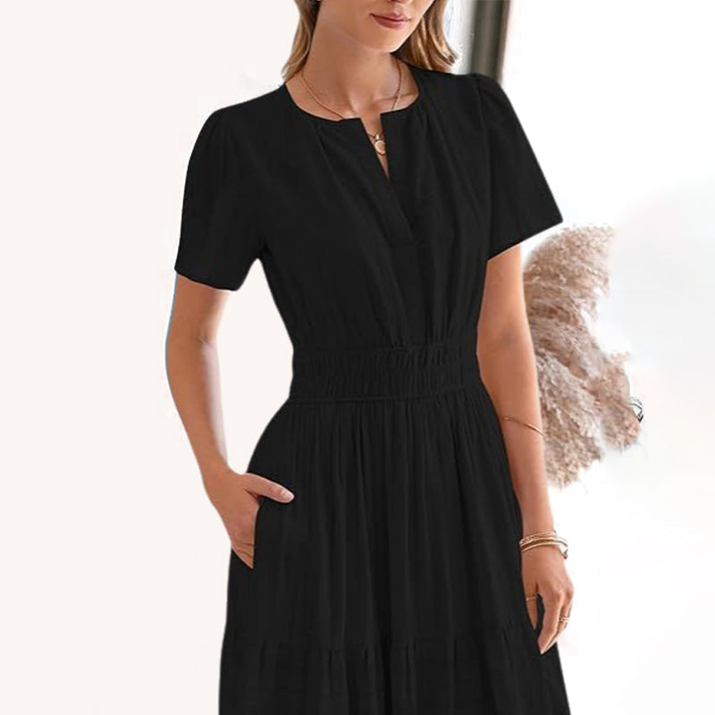 Arenzza women's boho chic smocked waist maxi dress with floral pattern and flowing fabric, perfect for spring fashion.