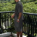 A men's casual two-piece set by Arenzza featuring a comfortable shirt and matching pants, perfect for everyday wear.
