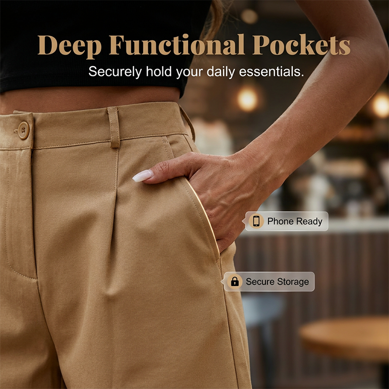 Women's high-waist pleated shorts by Arenzza, featuring a stylish design with a comfortable fit and pleated detailing.