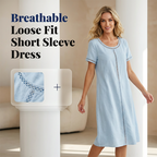 Women’s loose fit short sleeve dress by Arenzza, light and flowy clothing with a relaxed fit, perfect for casual wear.