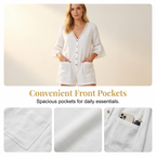 Women's summer V-neck jumpsuit with bell sleeves from Arenzza, featuring a stylish fit and breezy fabric for warm weather.