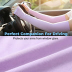A pair of black unisex UV protection cooling arm sleeves by Arenzza, designed for sun protection and cooling comfort.