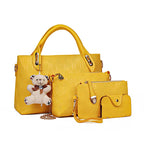 Aarenza women's 4-piece handbag set featuring different styles and colors, perfect for versatile fashion accessories.