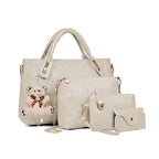 Aarenza women's 4-piece handbag set featuring versatile handbags in various styles and colors, perfect for accessories and fashion.