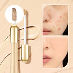 Arenzza 2-in-1 foundation and anti-wrinkle concealer in a compact, with shades visible and product details displayed.