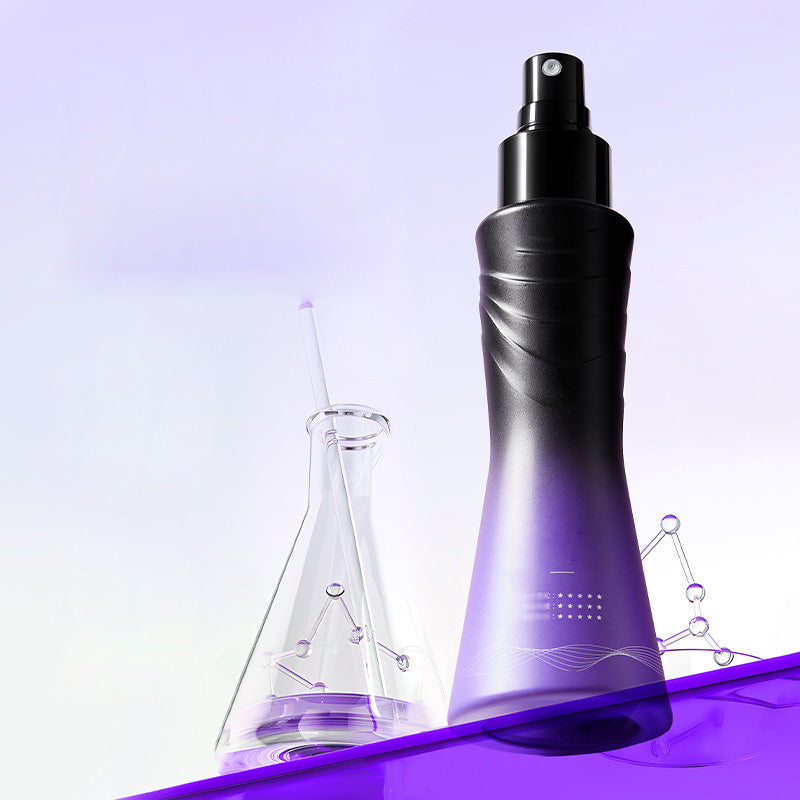 Arenzza leave-in hair spray bottle for volumizing and refreshing hair, designed to be non-sticky and easy to apply.