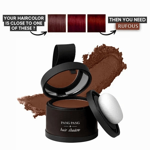 Arenzza root cover-up cosmetic in a sleek container, designed for effortless hair root concealing and touch-ups.