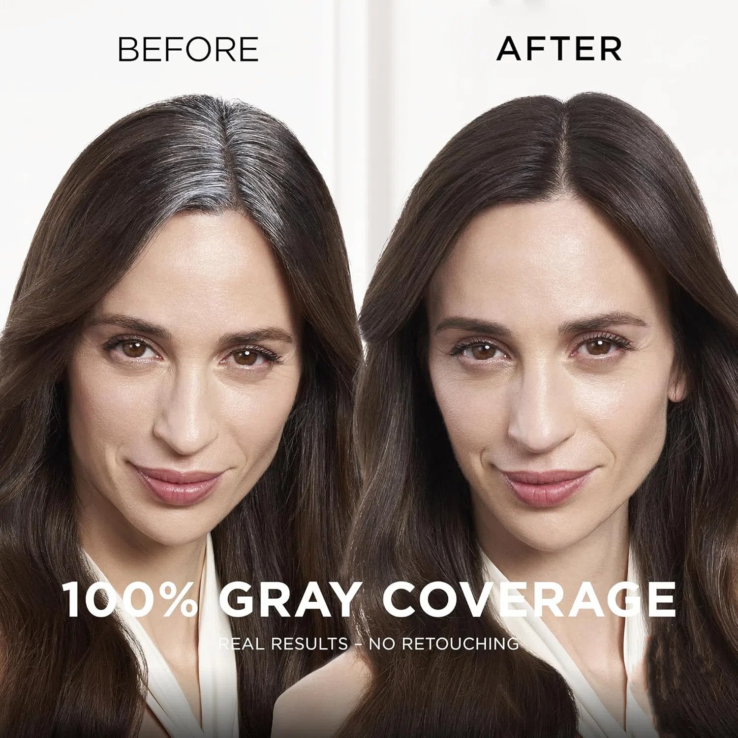 Arenzza root cover-up cosmetic in a compact container, showing natural shades for effortless beauty and hair touch-ups.