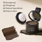 Arenzza root cover-up cosmetics in a compact container, designed for effortless beauty and seamless hair color blending.