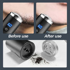 Arenzza mini portable electric shaver for cosmetics, compact design with a sleek black finish, ideal for on-the-go grooming.